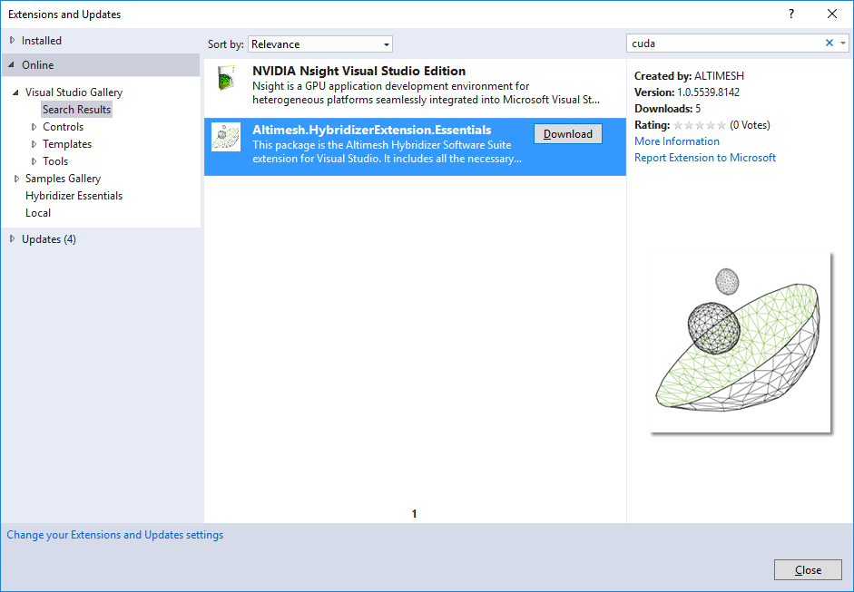 search for hybridizer essentials